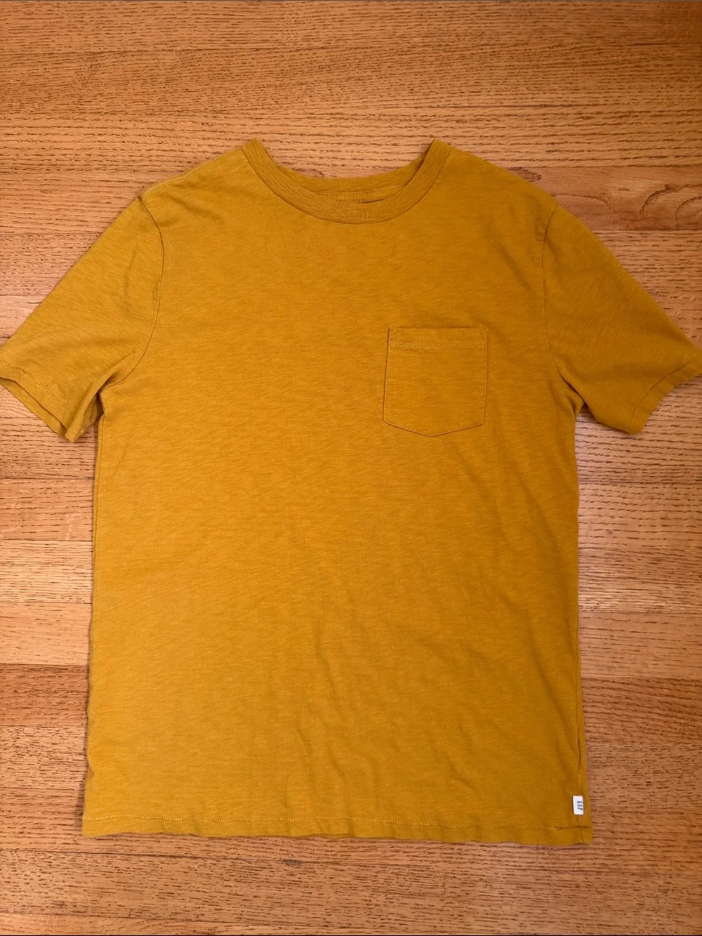 GAP Mustard Short Sleeve Pocket Tee - Boys